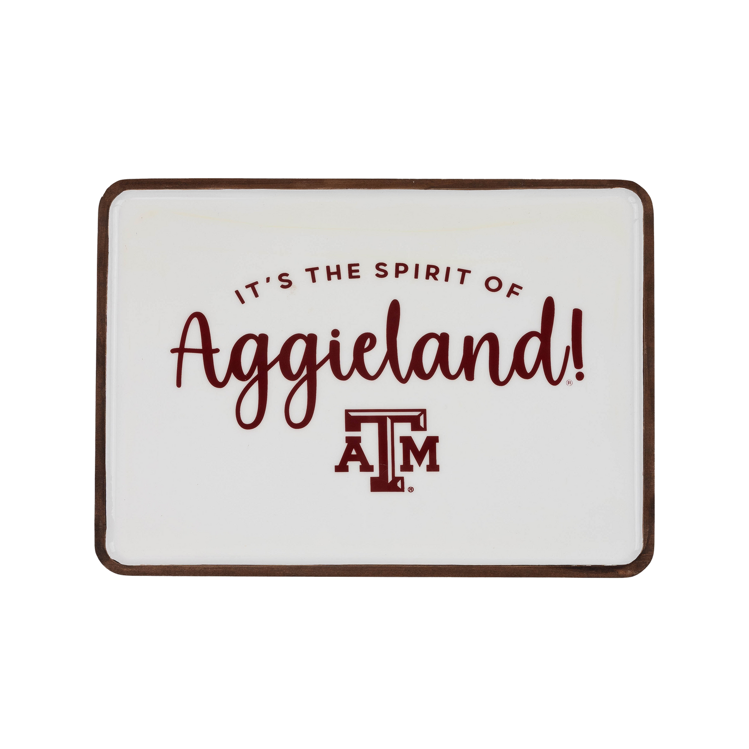 Spirit of Aggieland Wooden Tray