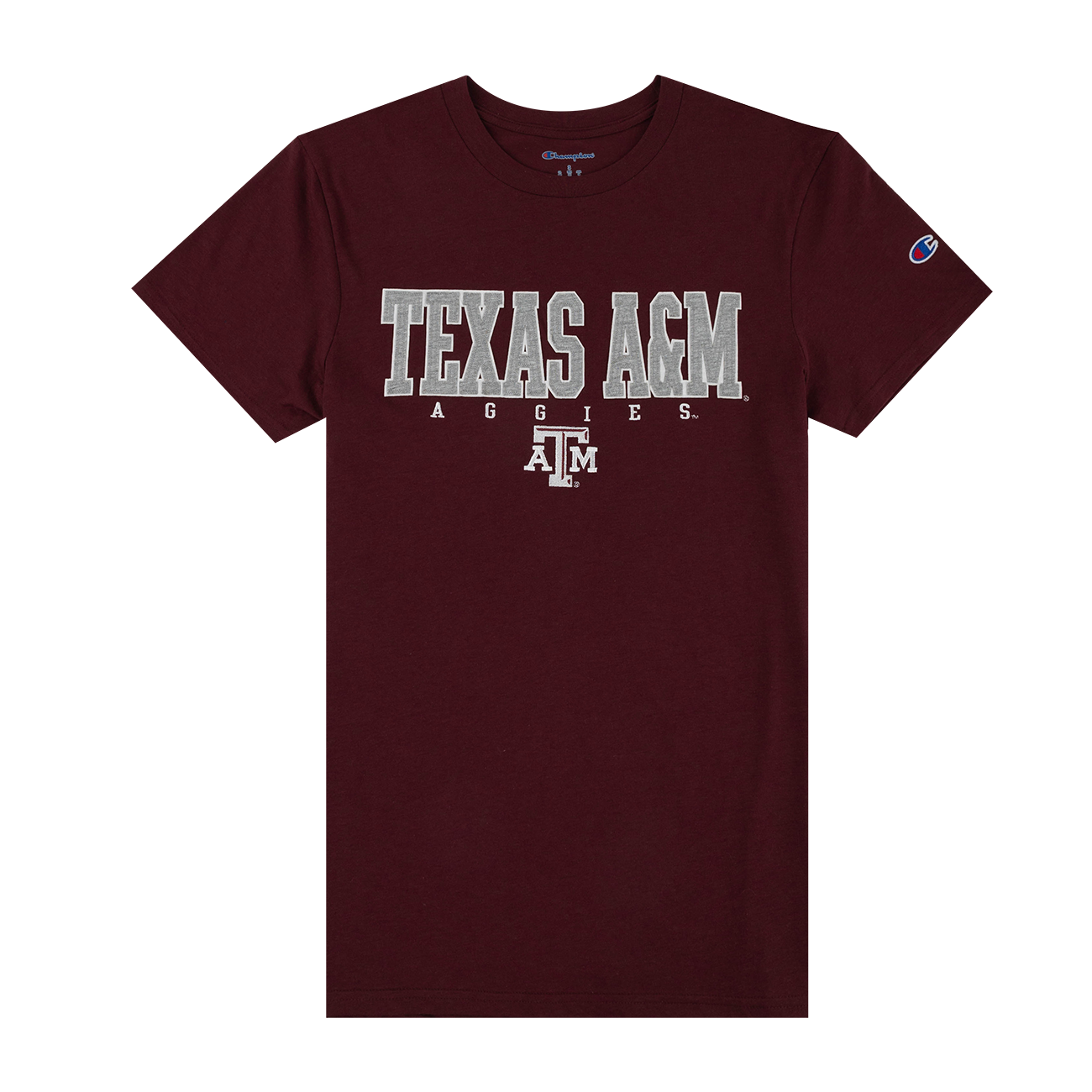 Maroon t-shirt with 'Texas A&M Aggies' text and logo