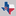 Texas shaped decal with the Texas A&M logo in maroon on top of a star