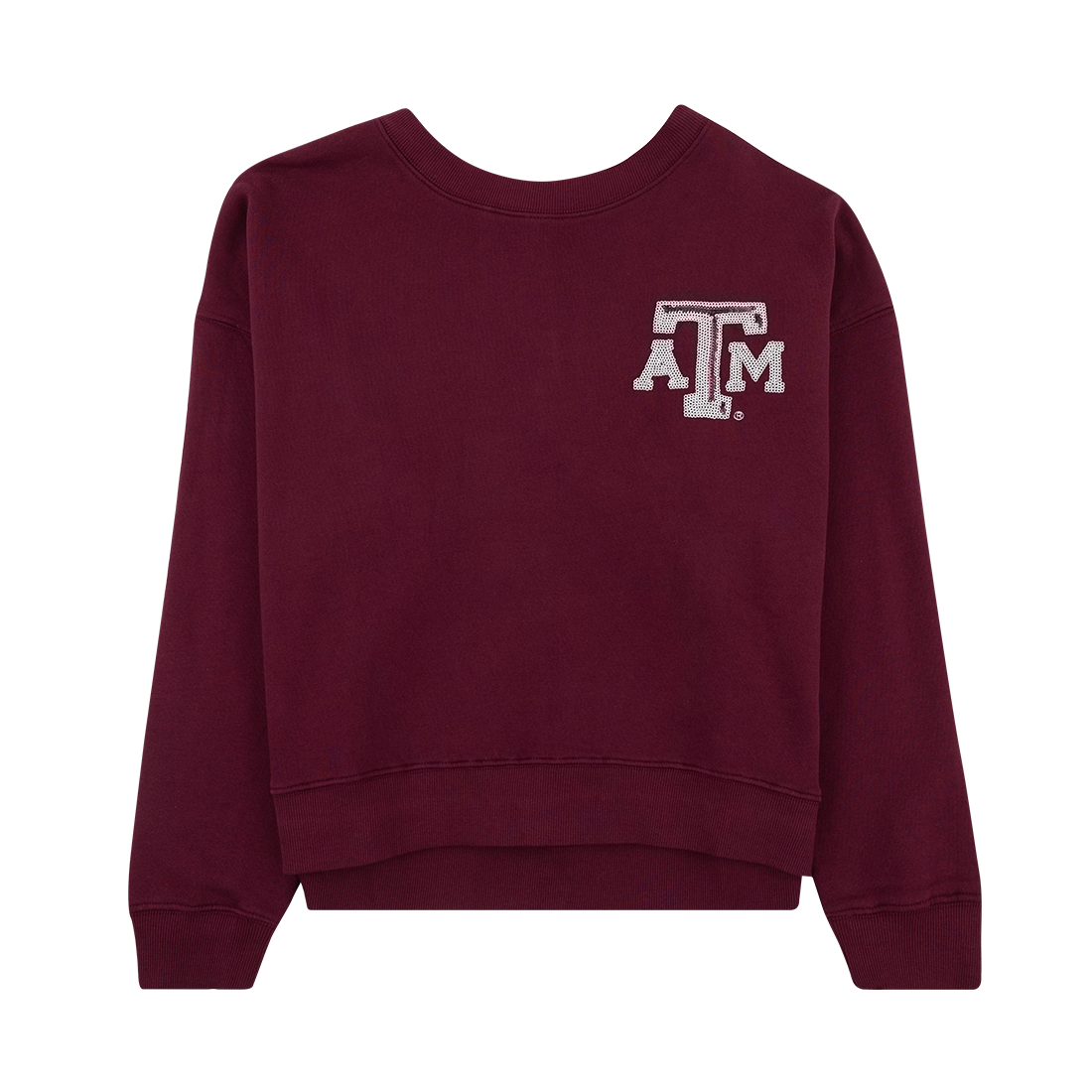 Maroon Sequin Sweatshirt