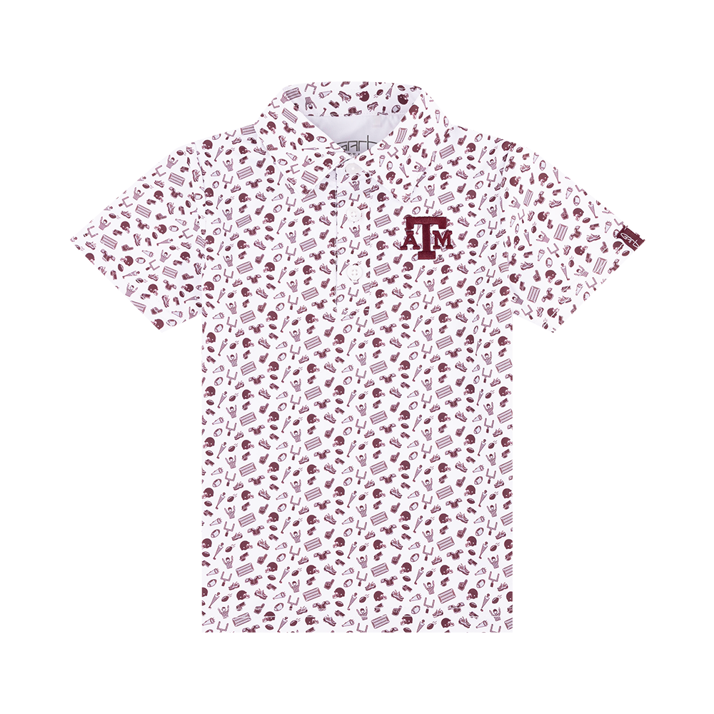 Short-sleeve shirt with a pattern and logo 