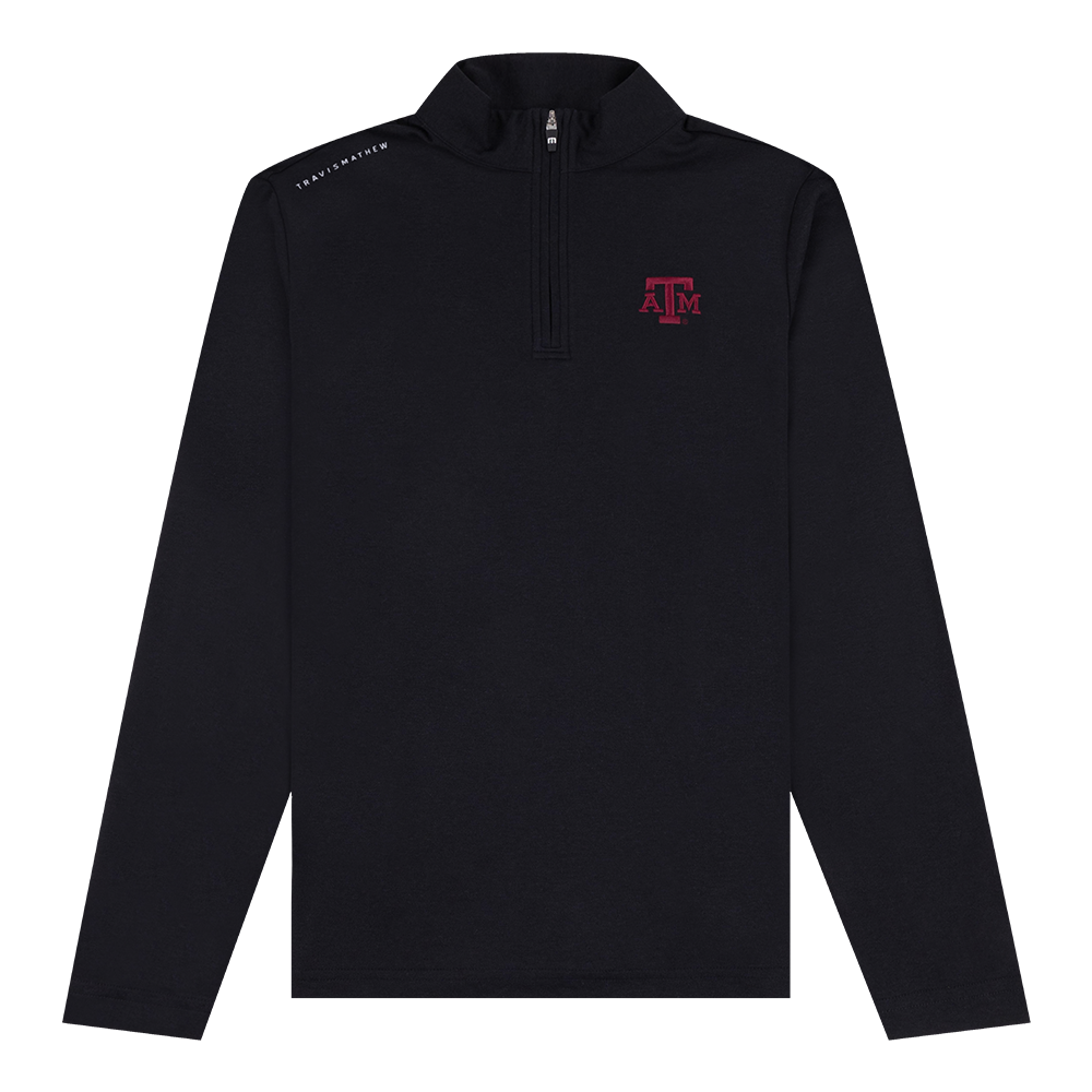 Black A&M 1/4 Zip