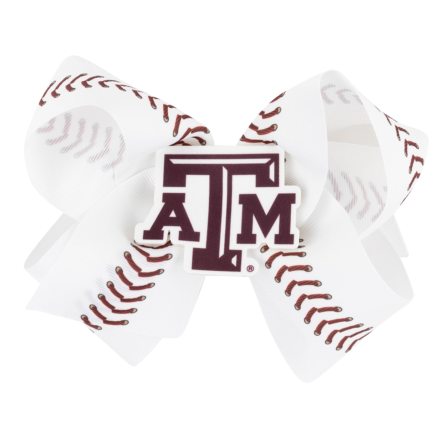 Texas A&M Wee Ones Baseball Large Bow