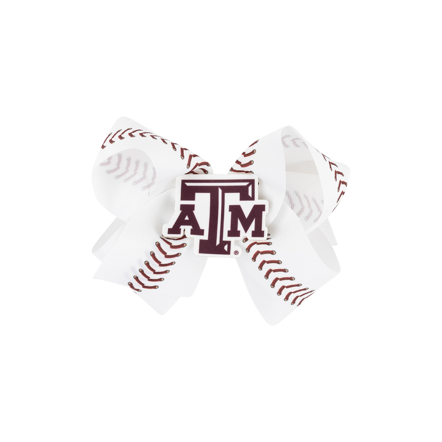 Texas A&M  Wee Ones Baseball Medium Bow