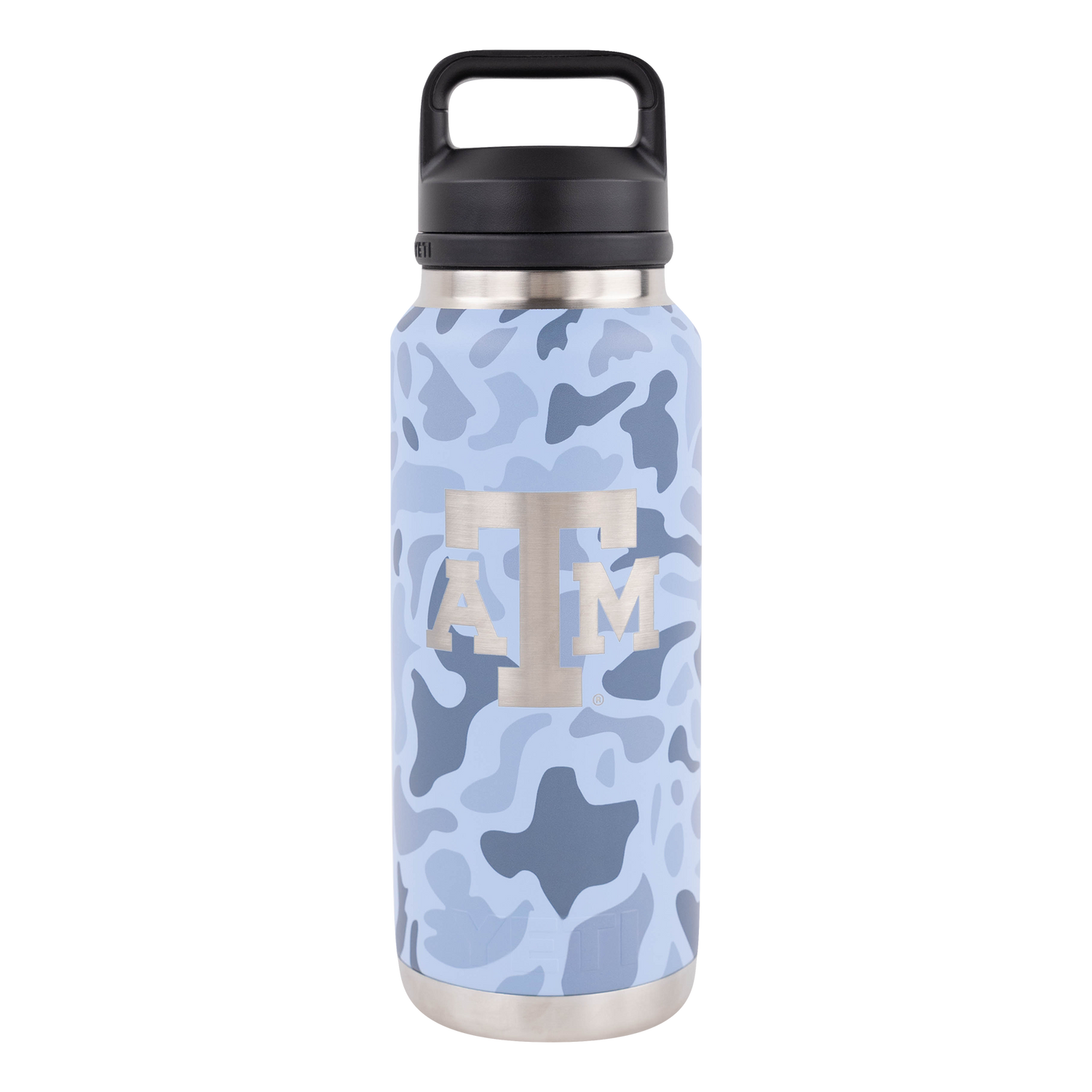 Texas A&M Yeti 36oz Chug Bottle in Blue Camo

