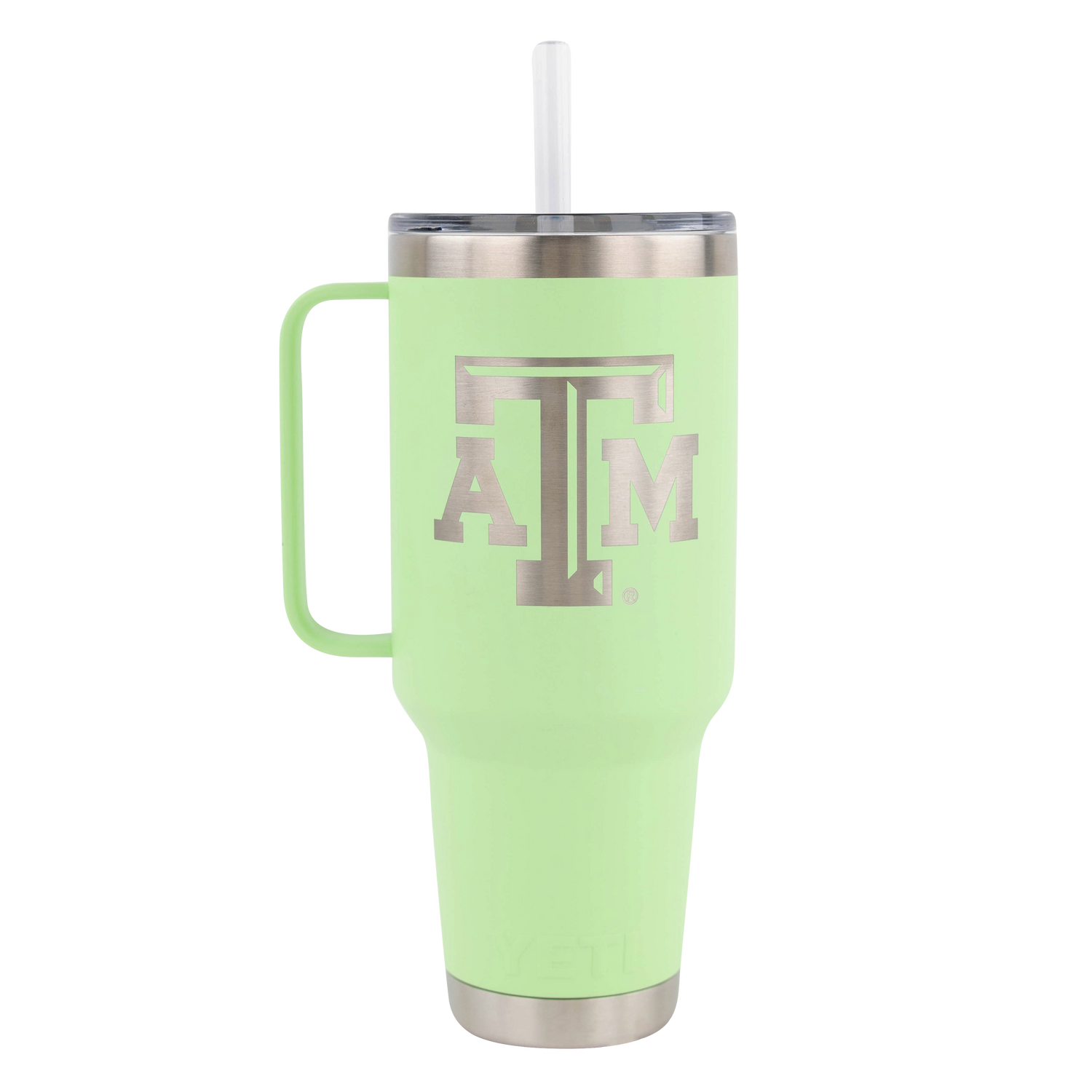 Texas A&M Yeti 42oz Straw Mug in Key Lime 