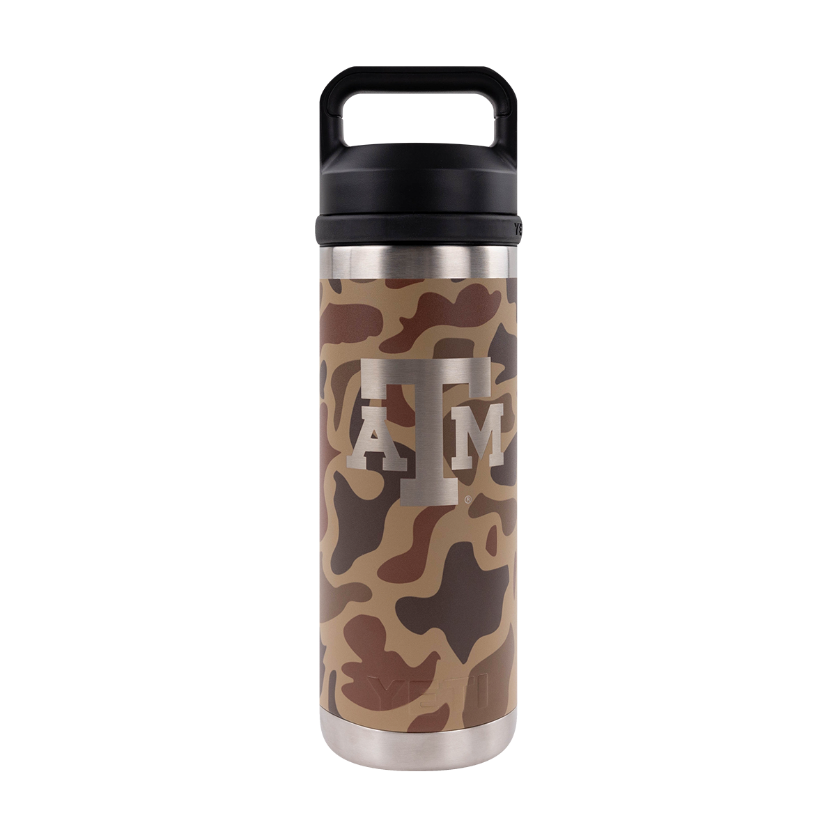 Wetland Camo Water Bottle with Silver ATM logo