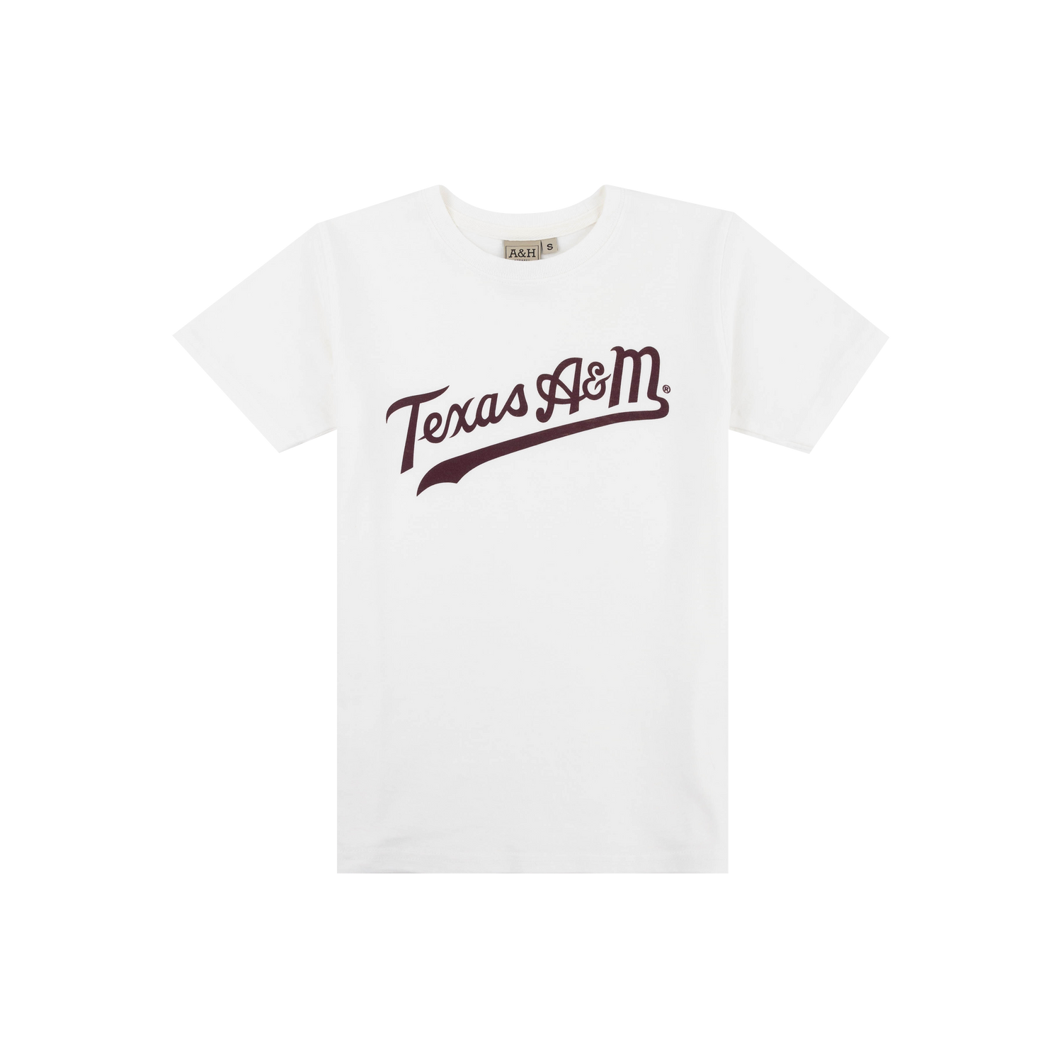 Texas A&M Youth A&H Apparel White Tail Sweep T-Shirt