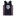 A sleeveless V-neck cheerleader style dress for kids in black, featuring a large white 'A&M' logo on the front and maroon side panels with white vertical stripes.