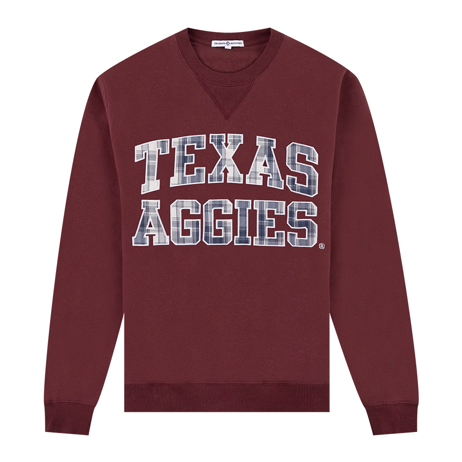 Plaid Maroon Texas Aggies Sweatshirt