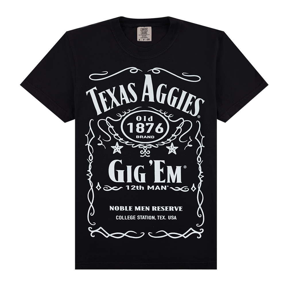 Jack Daniels Texas Aggies Black T-Shirt