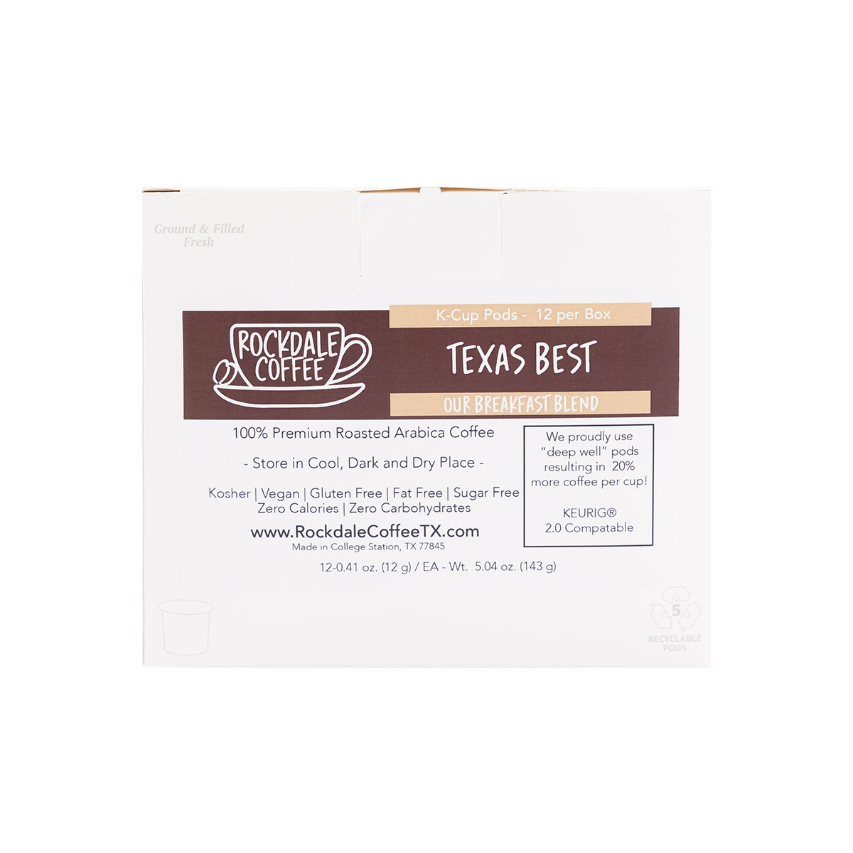 Rockdale Coffee Texas Best K-Cups