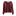 A women's long-sleeve knit sweater in burgundy with contrasting cream ribbed trim at the crew neck, hem, and cuffs, shown against a plain white background.