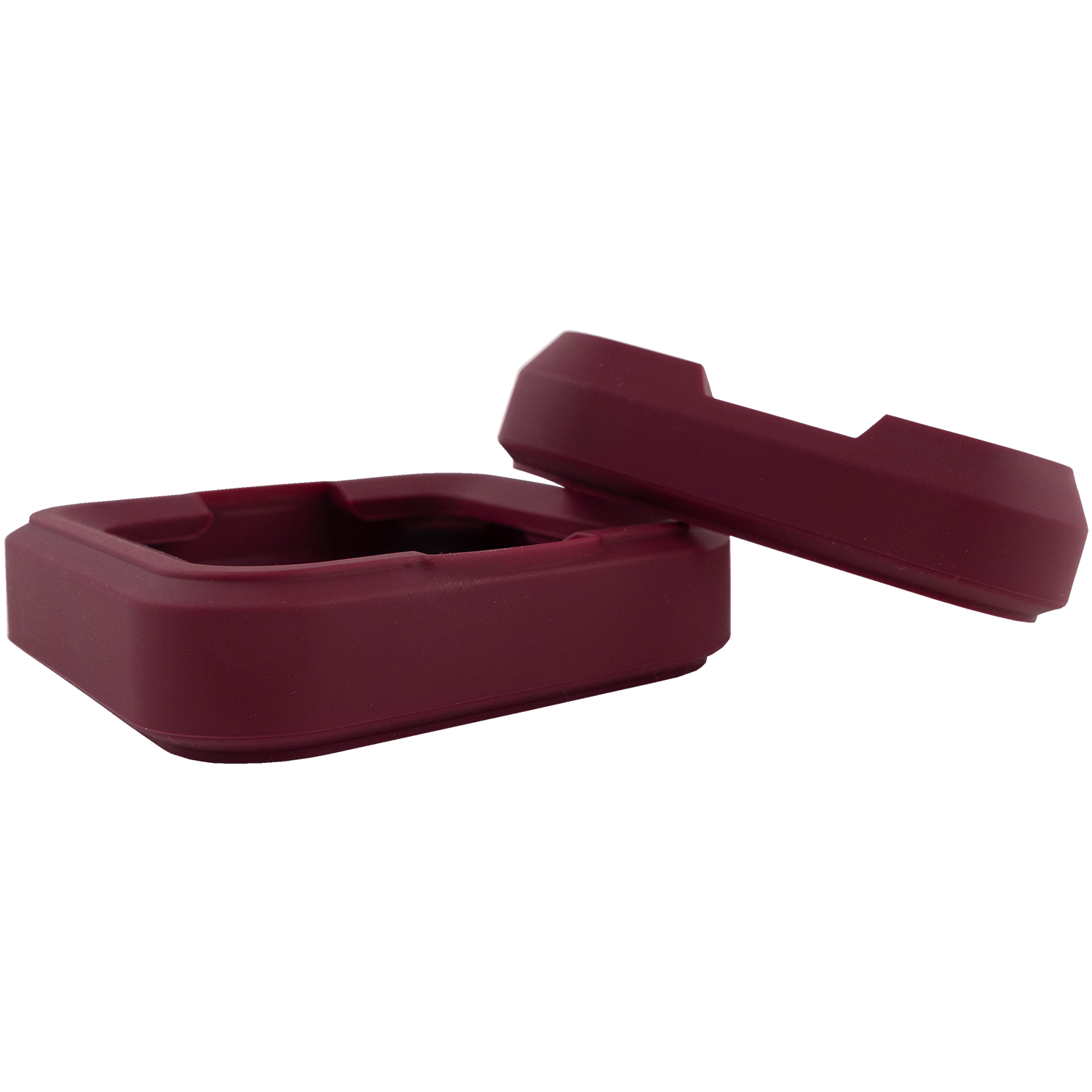 Maroon rubber bumper accessories for a Turtlebox Ranger speaker, shown as a set of two rectangular protective bumpers.