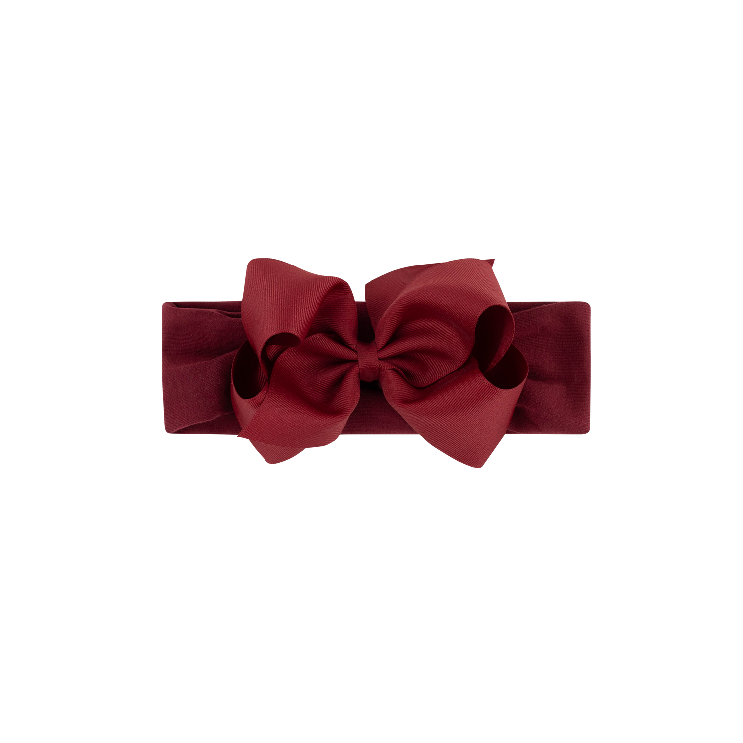 Wee Ones Small GG Bow in Maroon