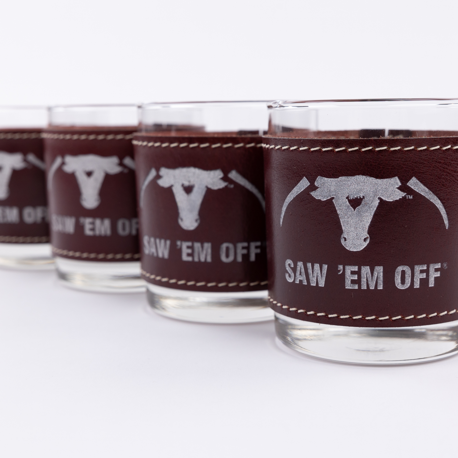 Saw 'Em Off Whiskey Glass Set