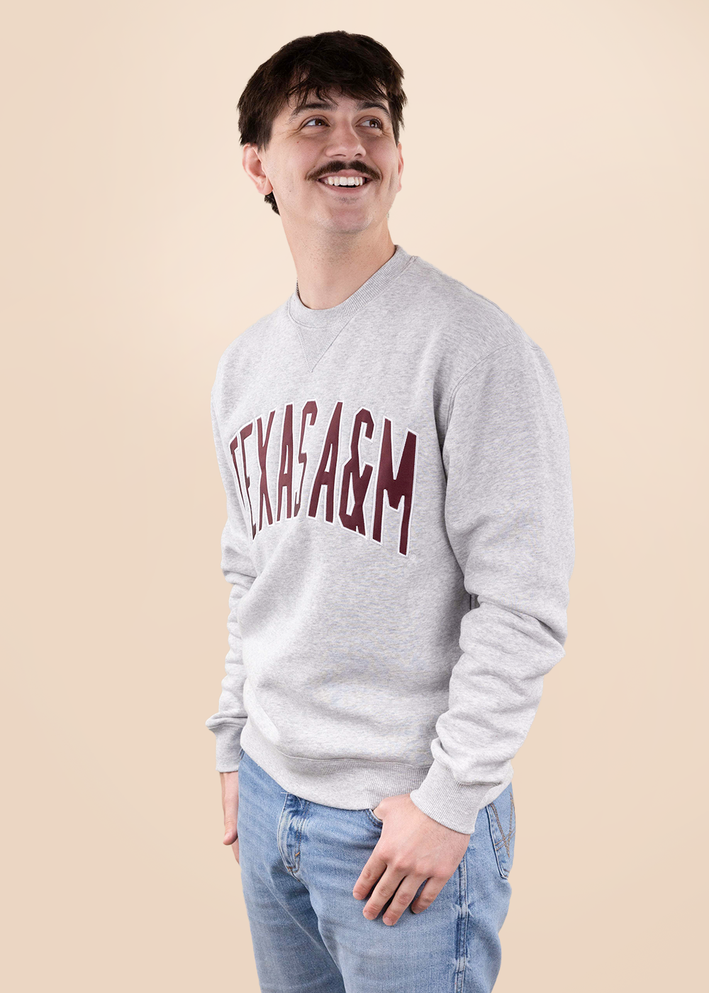 Texas A&M Collegiate Outfitters Arch Crewneck - Gray