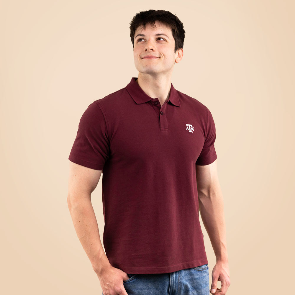Texas A&M Collegiate Outfitters Heritage Pique Polo - Maroon