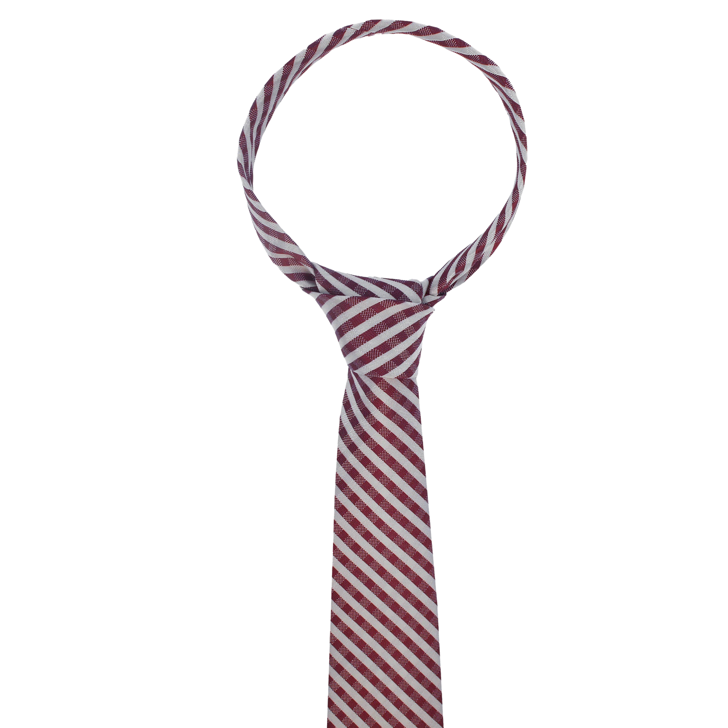 Texas A&M Maroon & White Gingham Tie