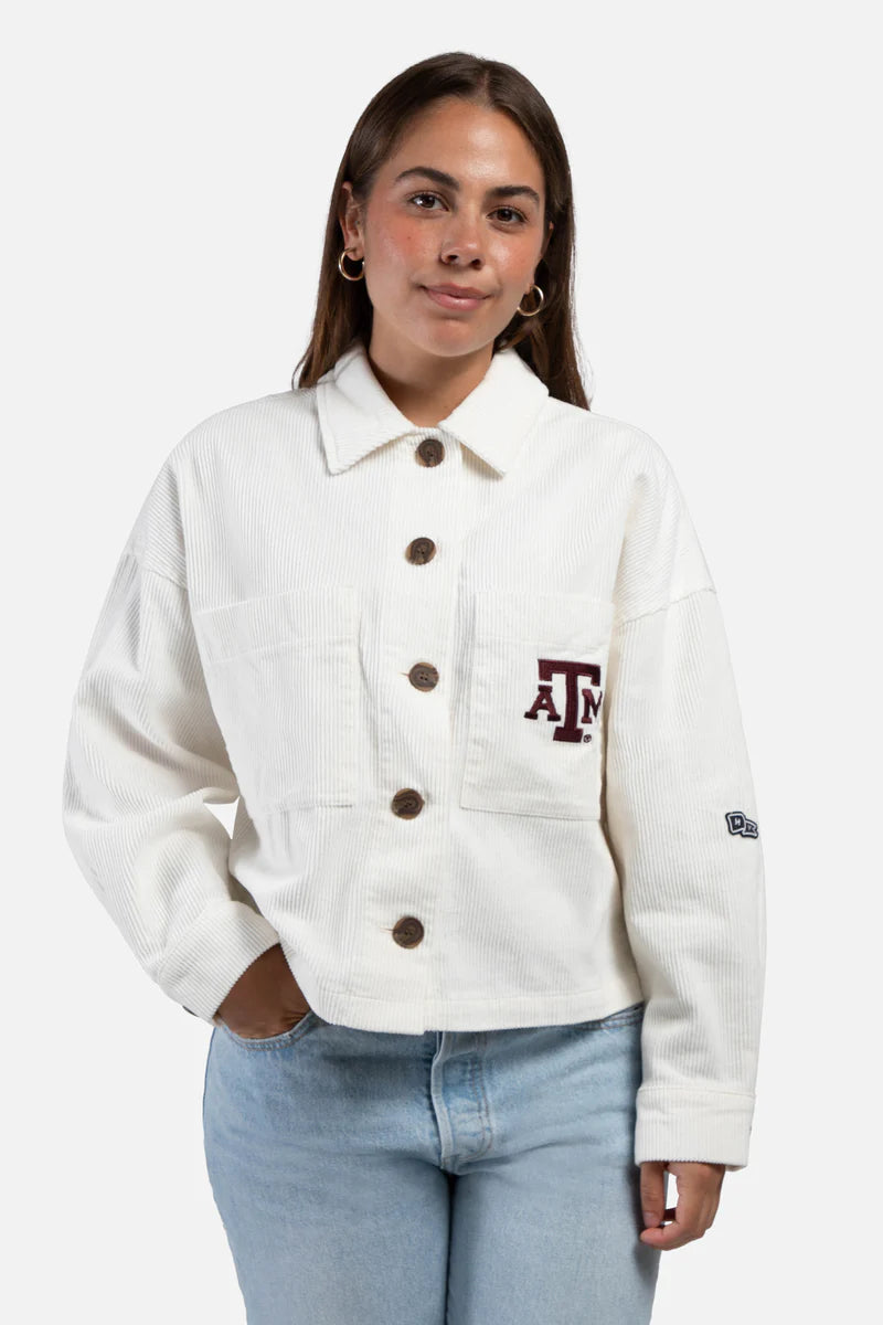 Texas A&M Cropped Corded Jacket