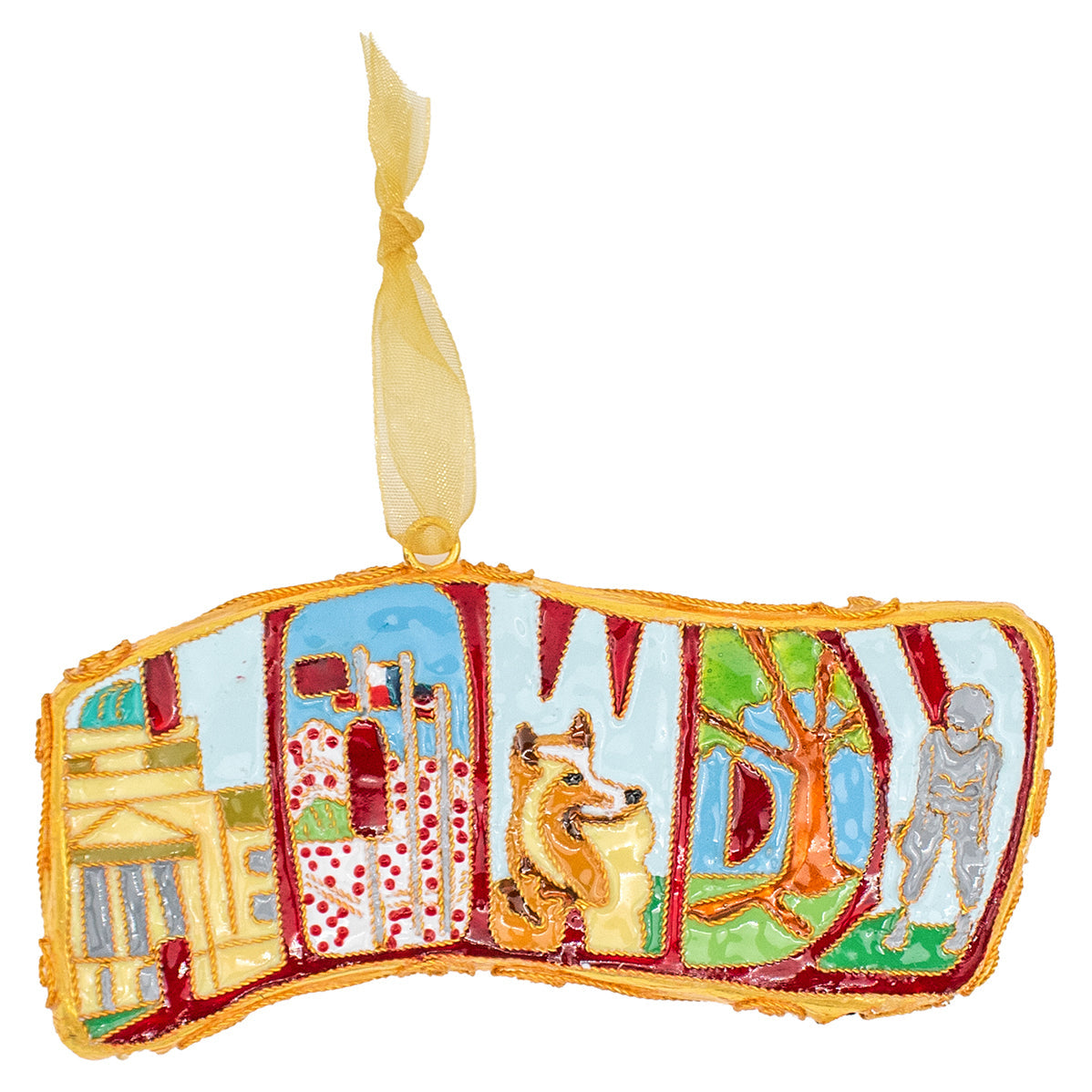 Hailey Howdy Shaped Ornament