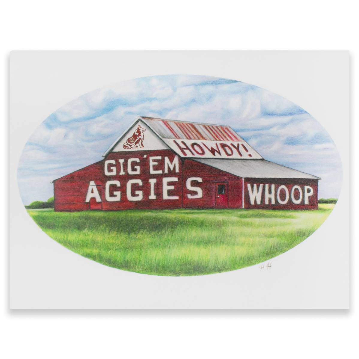 Texas A&M Aggie Barn Note Card