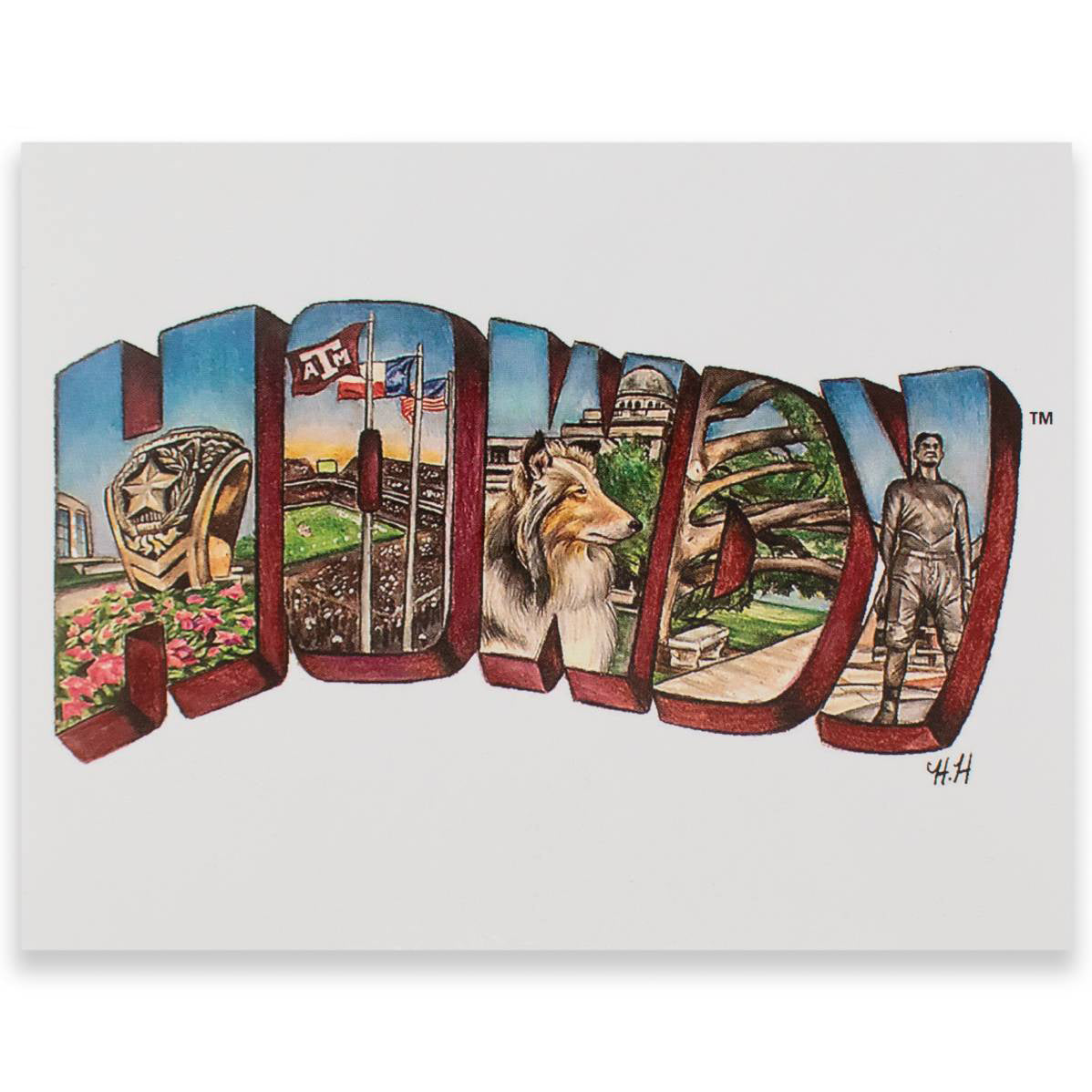 Texas A&M Howdy Traditions Note Card