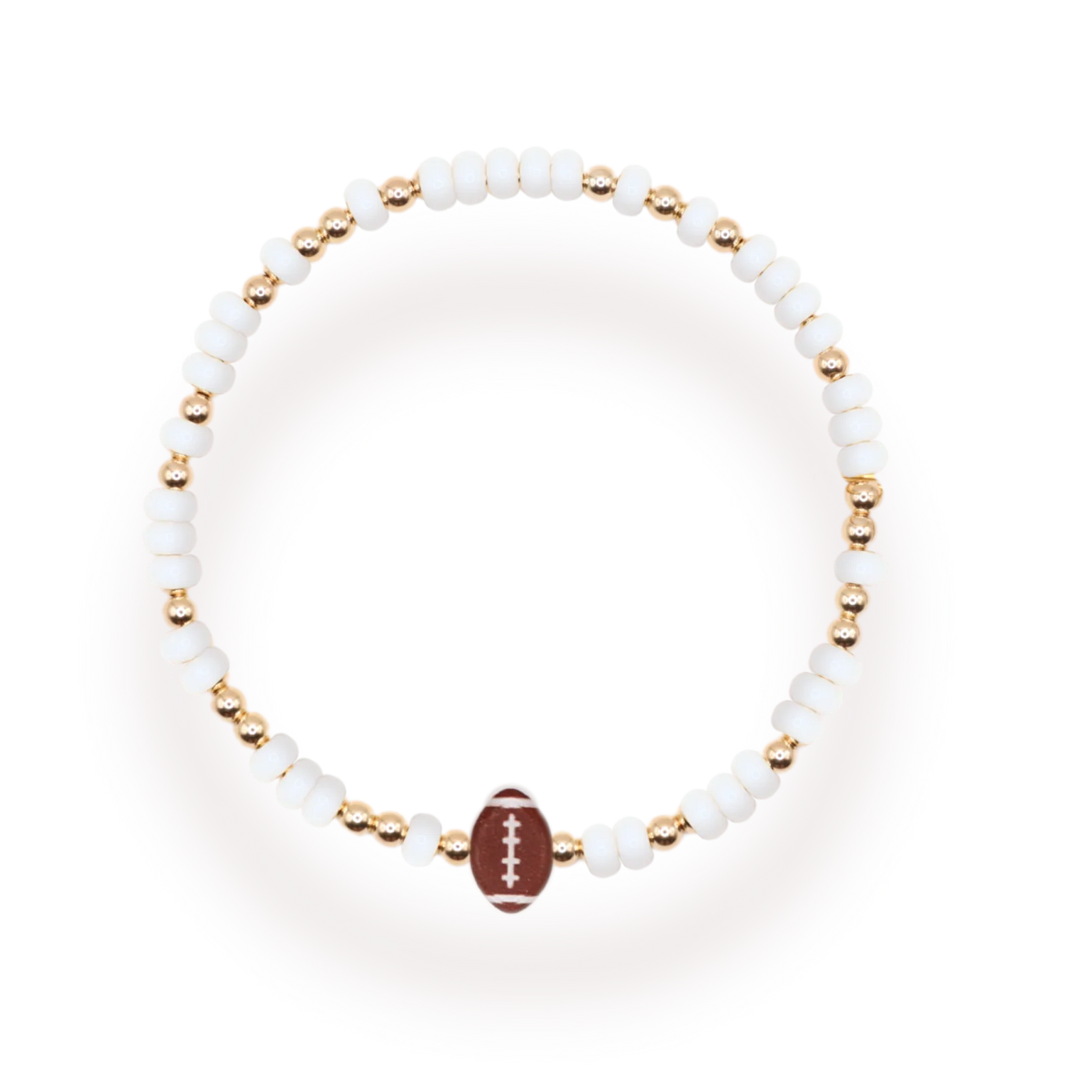 KIDS Football Sprinkle Beaded Blondes Bracelet