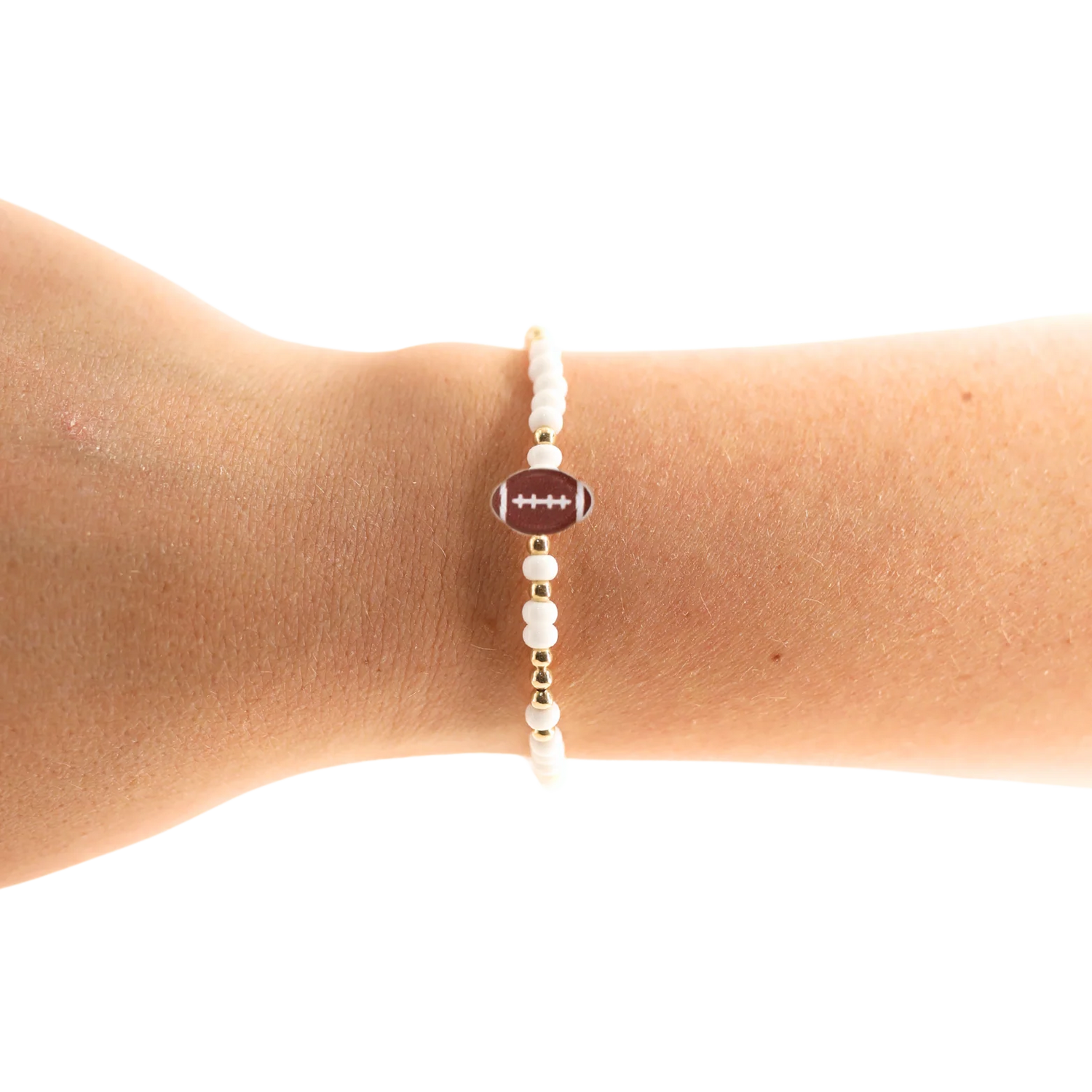 KIDS Football Sprinkle Beaded Blondes Bracelet