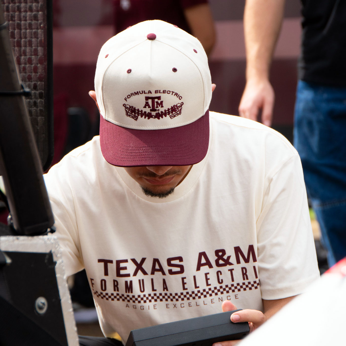 Texas A&M Formula Electric Car T-Shirt - Cream
