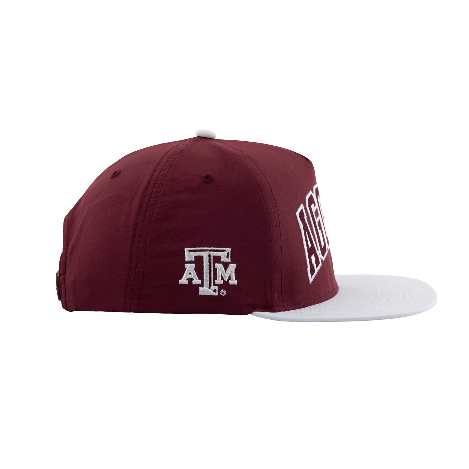 Texas A&M Aggies Varsity Letters Maroon Flat Bill Hat