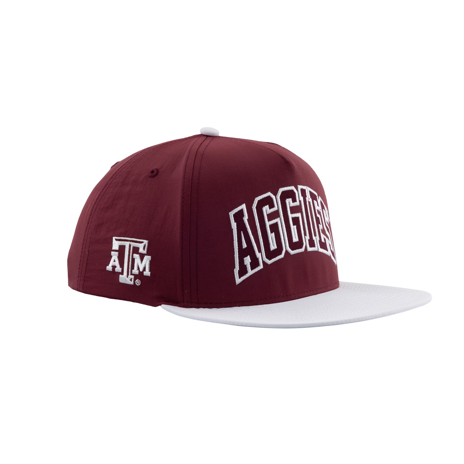 Texas A&M Aggies Varsity Letters Maroon Flat Bill Hat