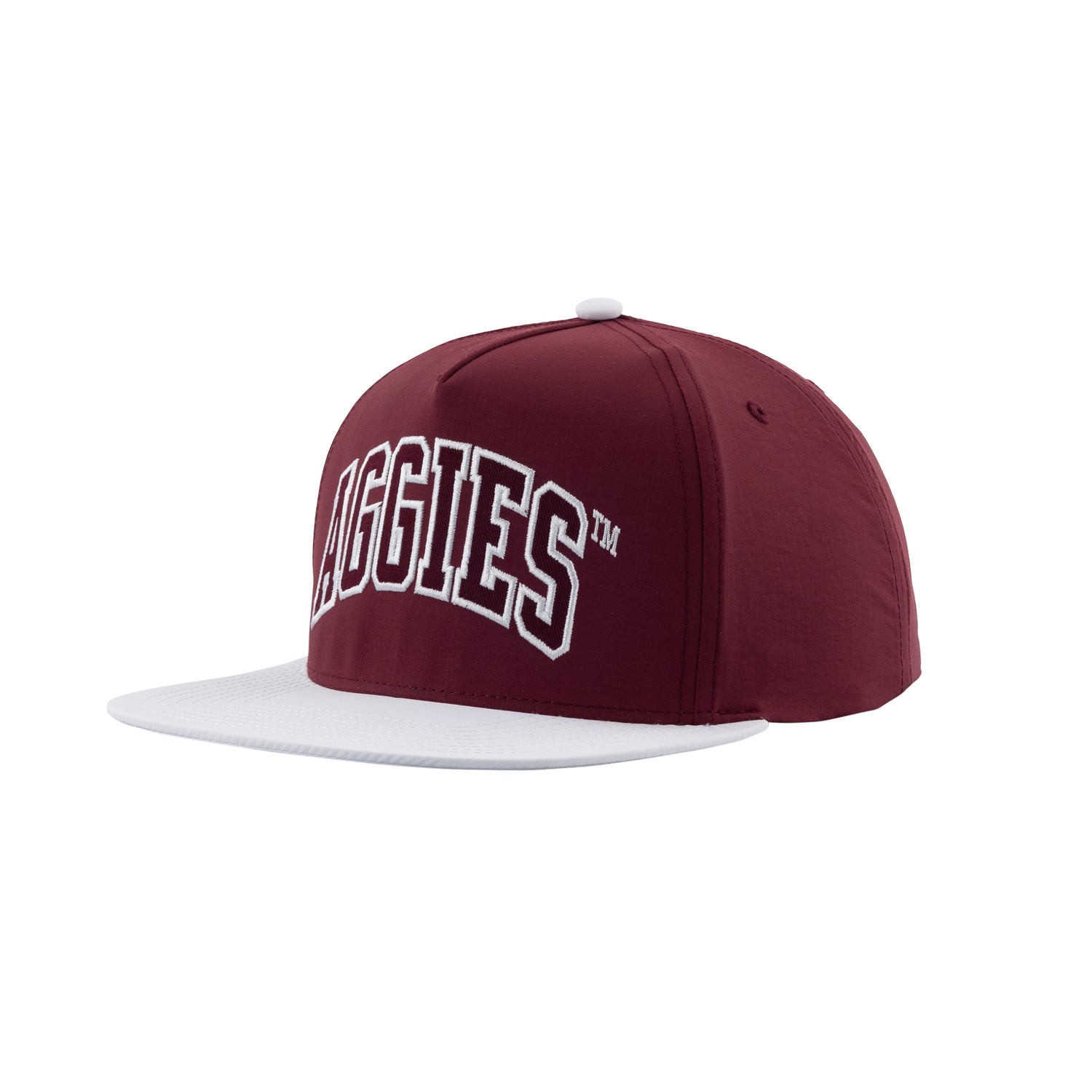 Texas A&M Aggies Varsity Letters Maroon Flat Bill Hat