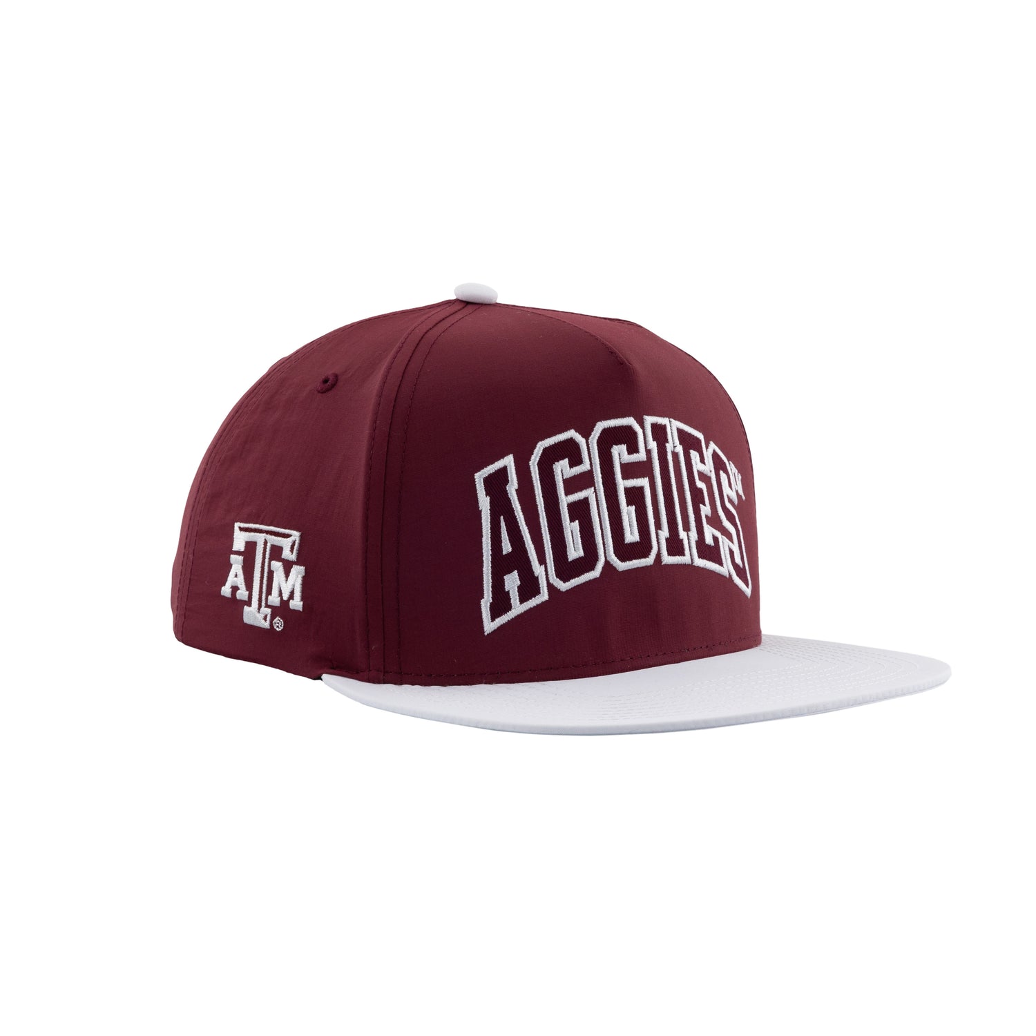 Texas A&M Aggies Varsity Letters Maroon Flat Bill Hat