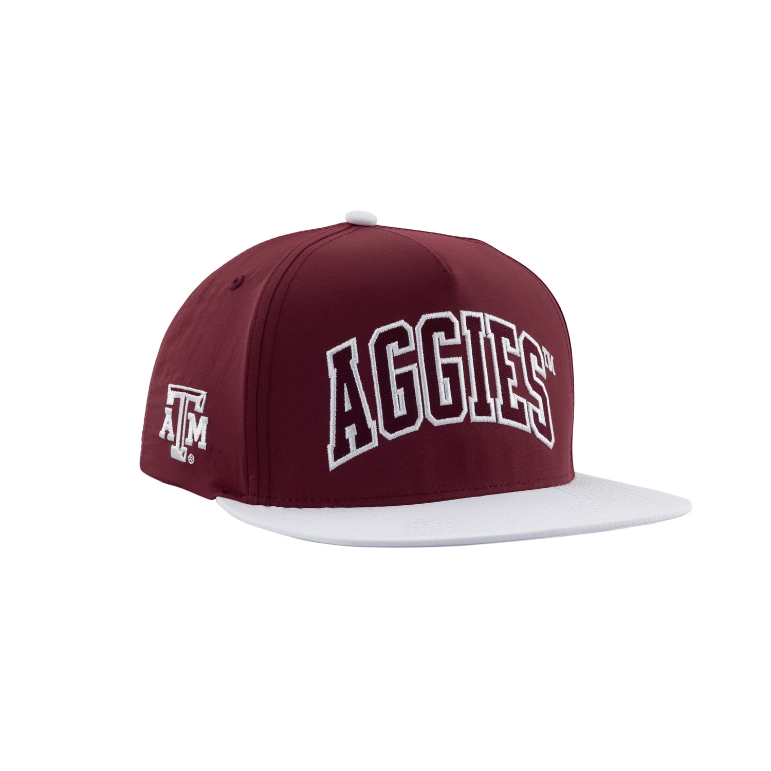 Texas A&M Aggies Varsity Letters Maroon Flat Bill Hat