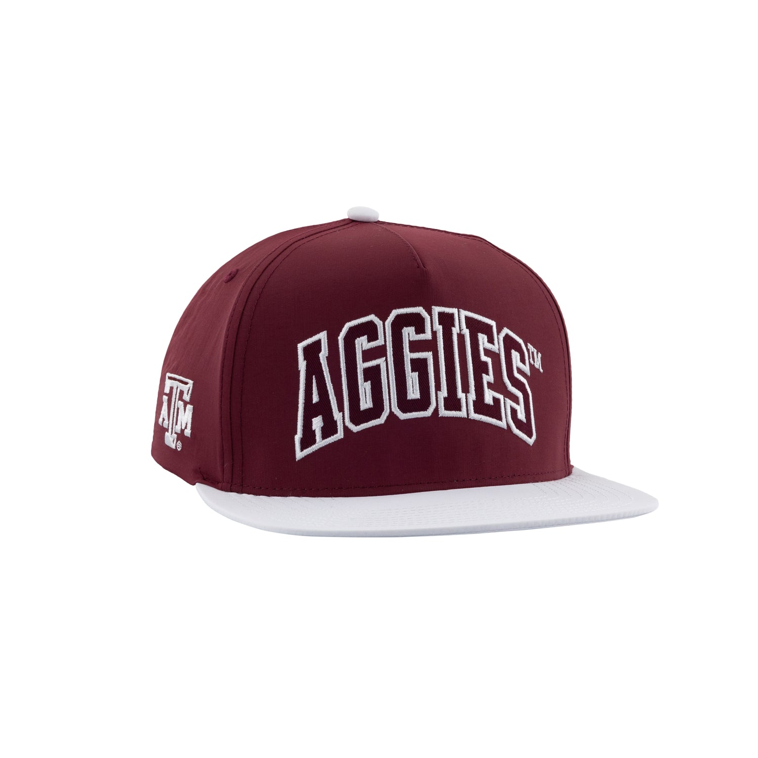 Texas A&M Aggies Varsity Letters Maroon Flat Bill Hat