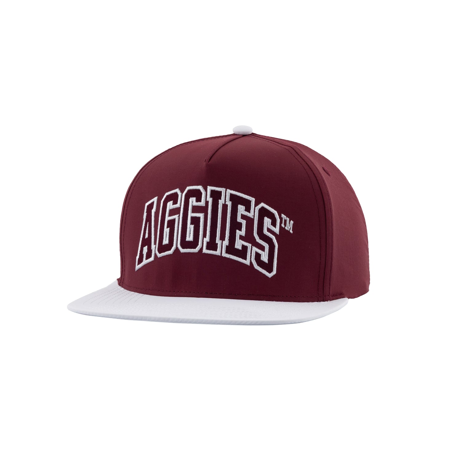 Texas A&M Aggies Varsity Letters Maroon Flat Bill Hat
