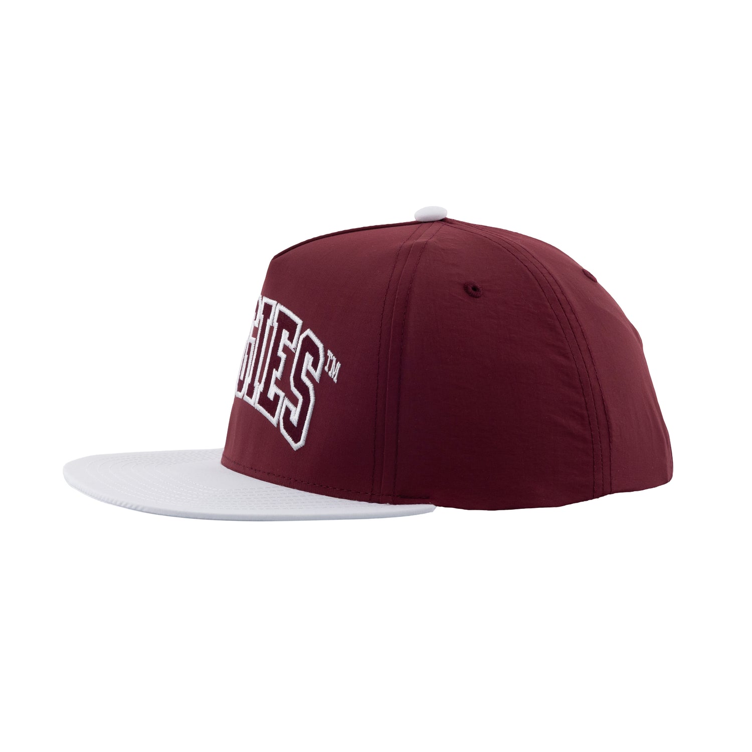 Collegiate Outfitters Youth Varsity Letters Maroon Flat Bill Hat