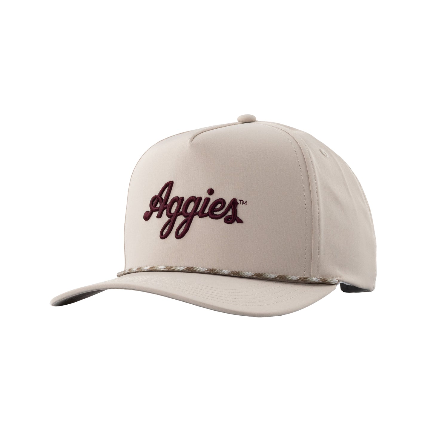 Collegiate Outfitters Khaki Script Aggies Hat