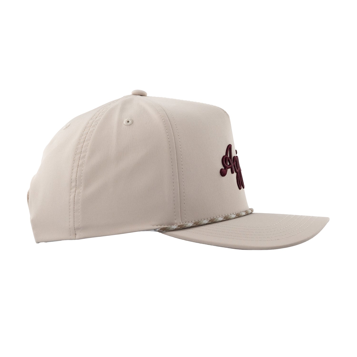 Collegiate Outfitters Khaki Script Aggies Hat