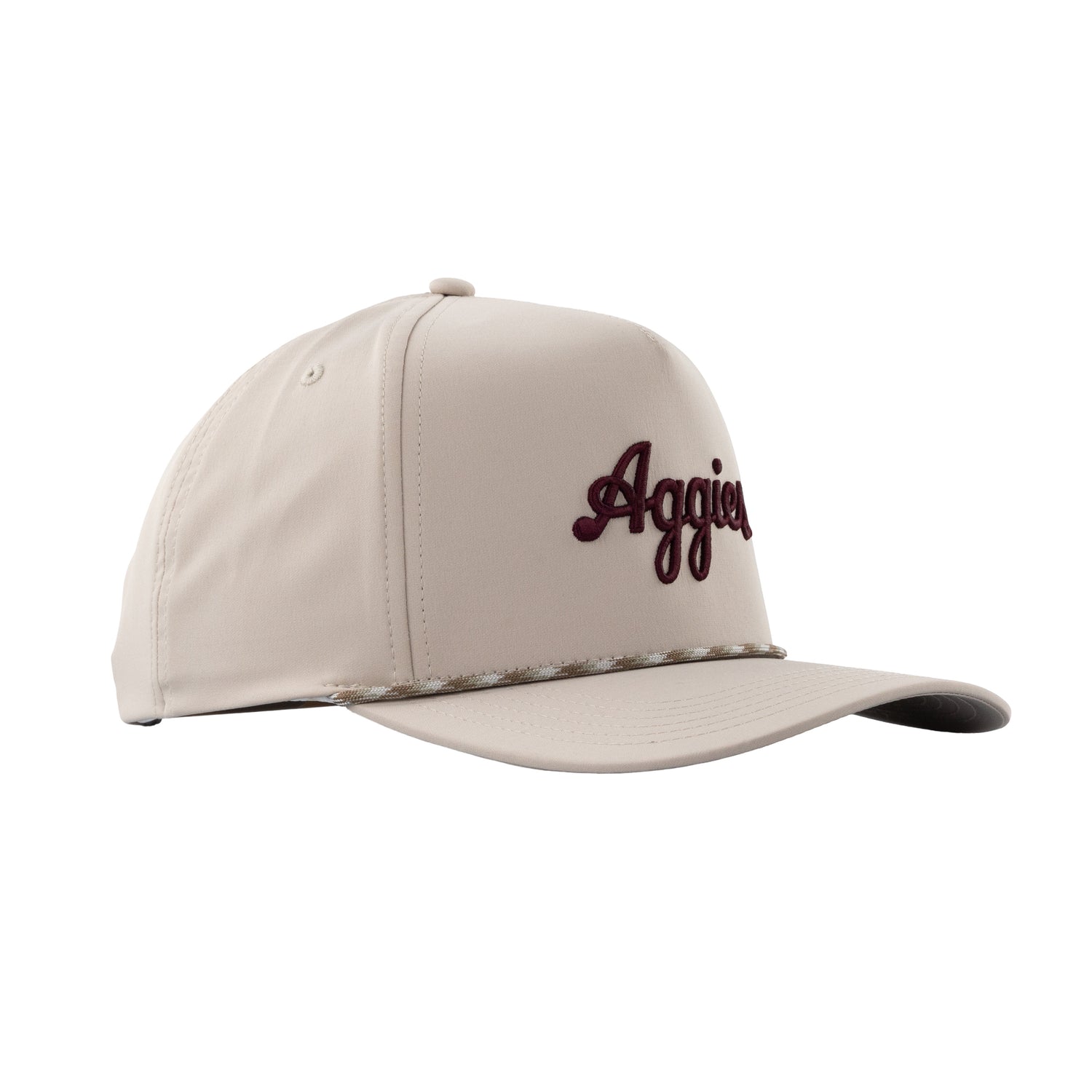 Collegiate Outfitters Khaki Script Aggies Hat