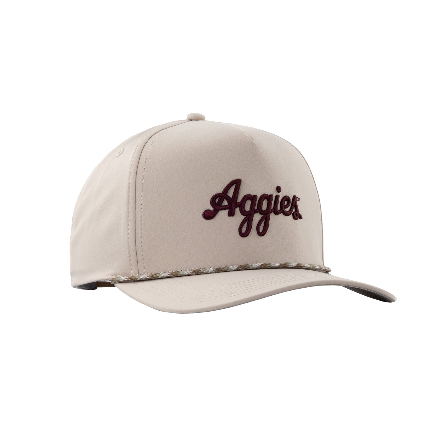 Collegiate Outfitters Khaki Script Aggies Hat