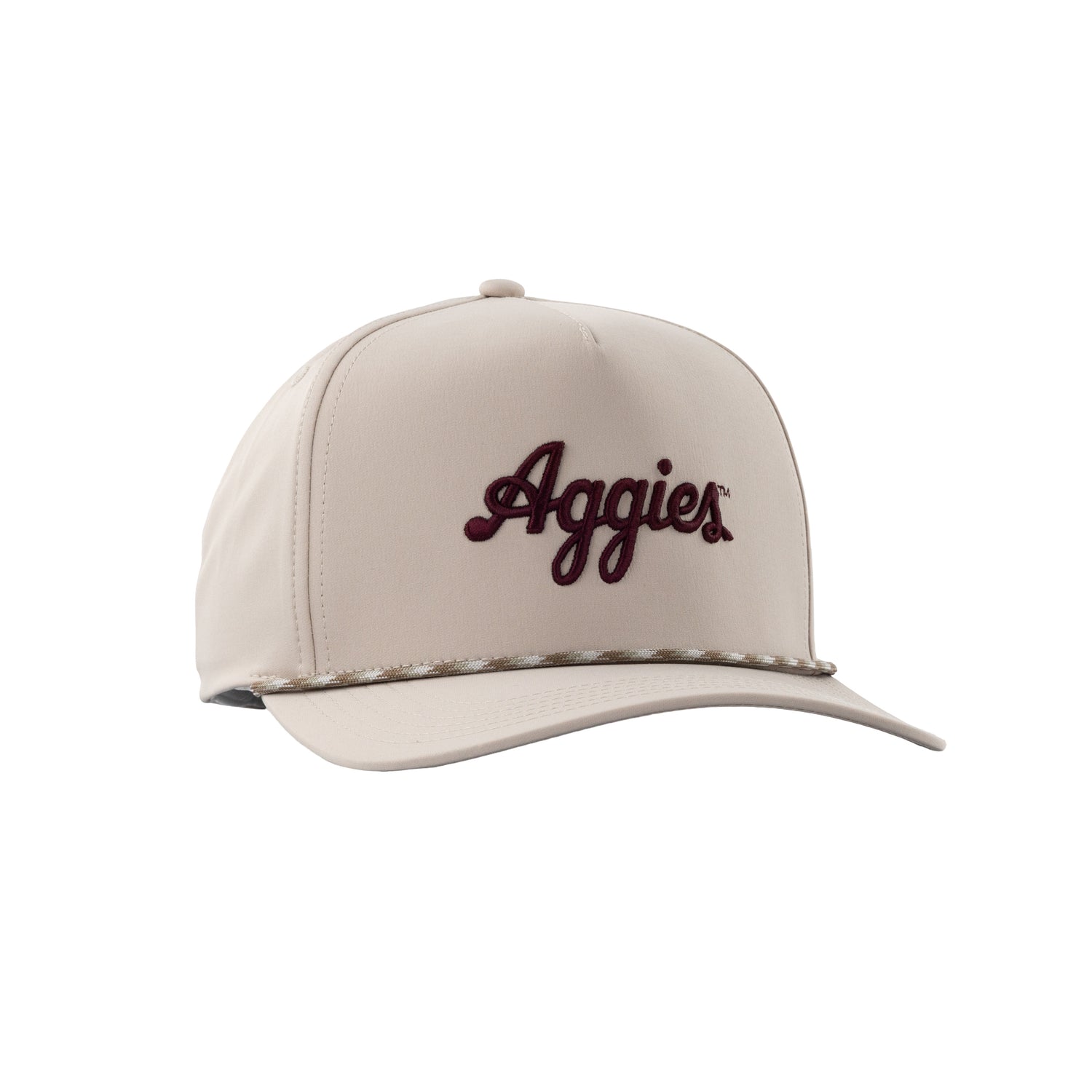 Collegiate Outfitters Khaki Script Aggies Hat