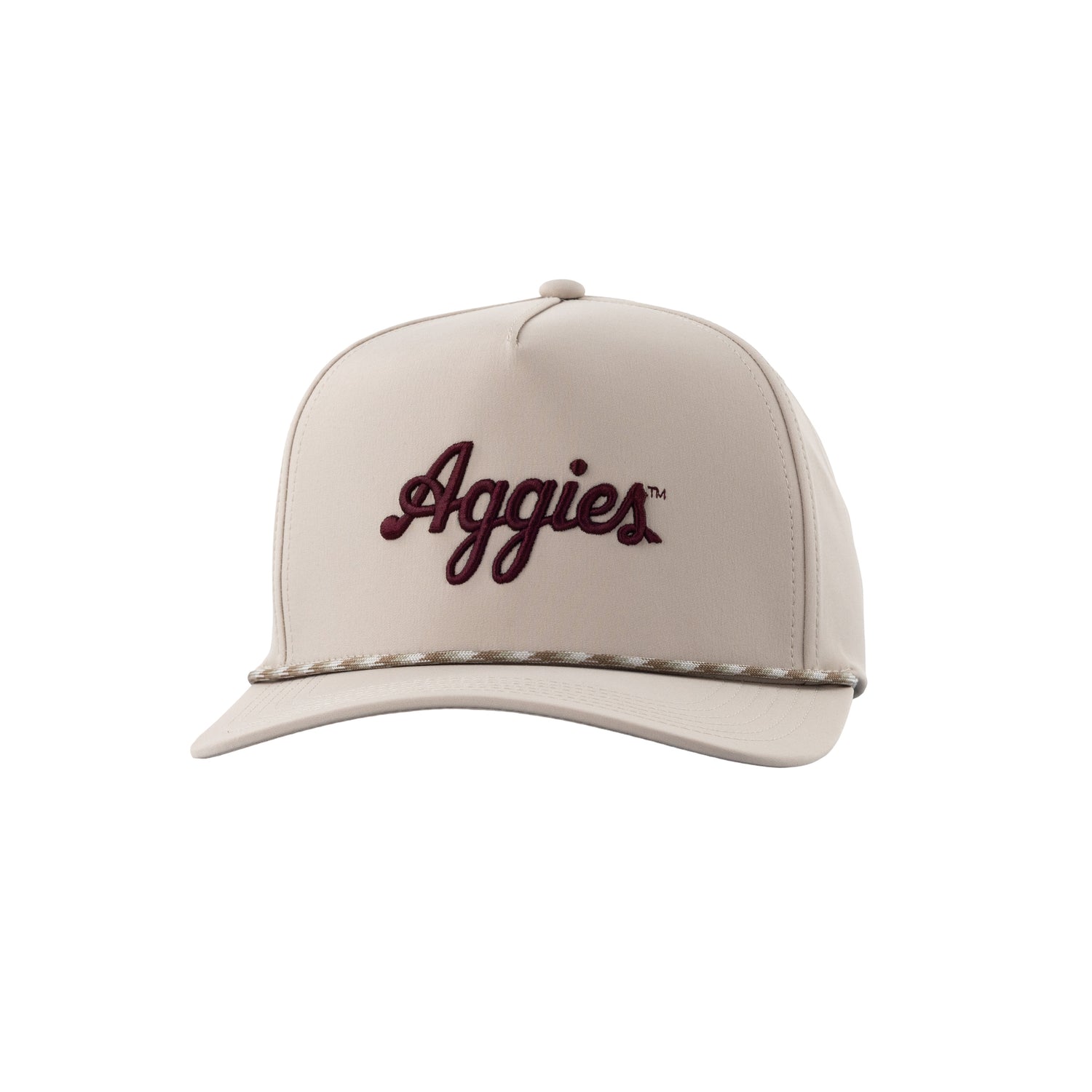 Collegiate Outfitters Khaki Script Aggies Hat