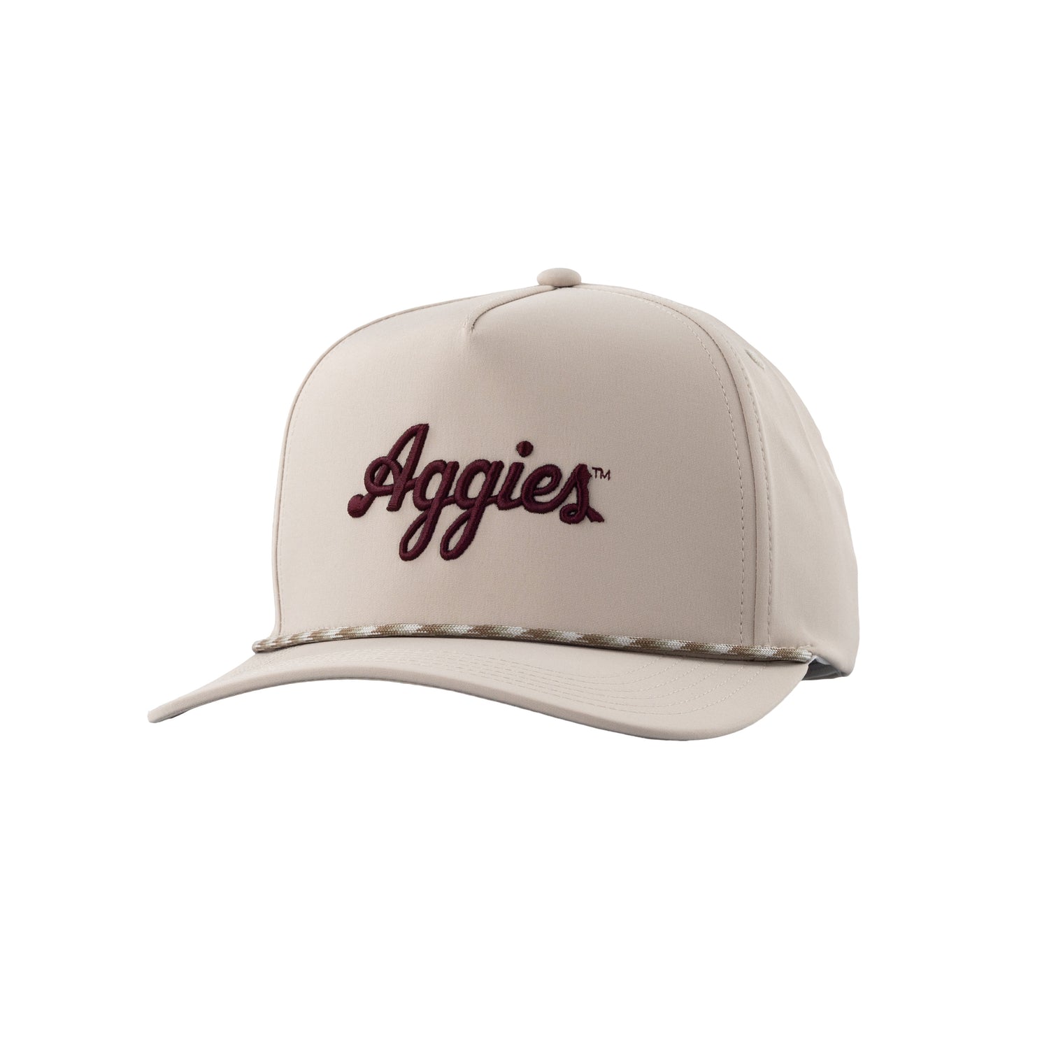 Collegiate Outfitters Khaki Script Aggies Hat