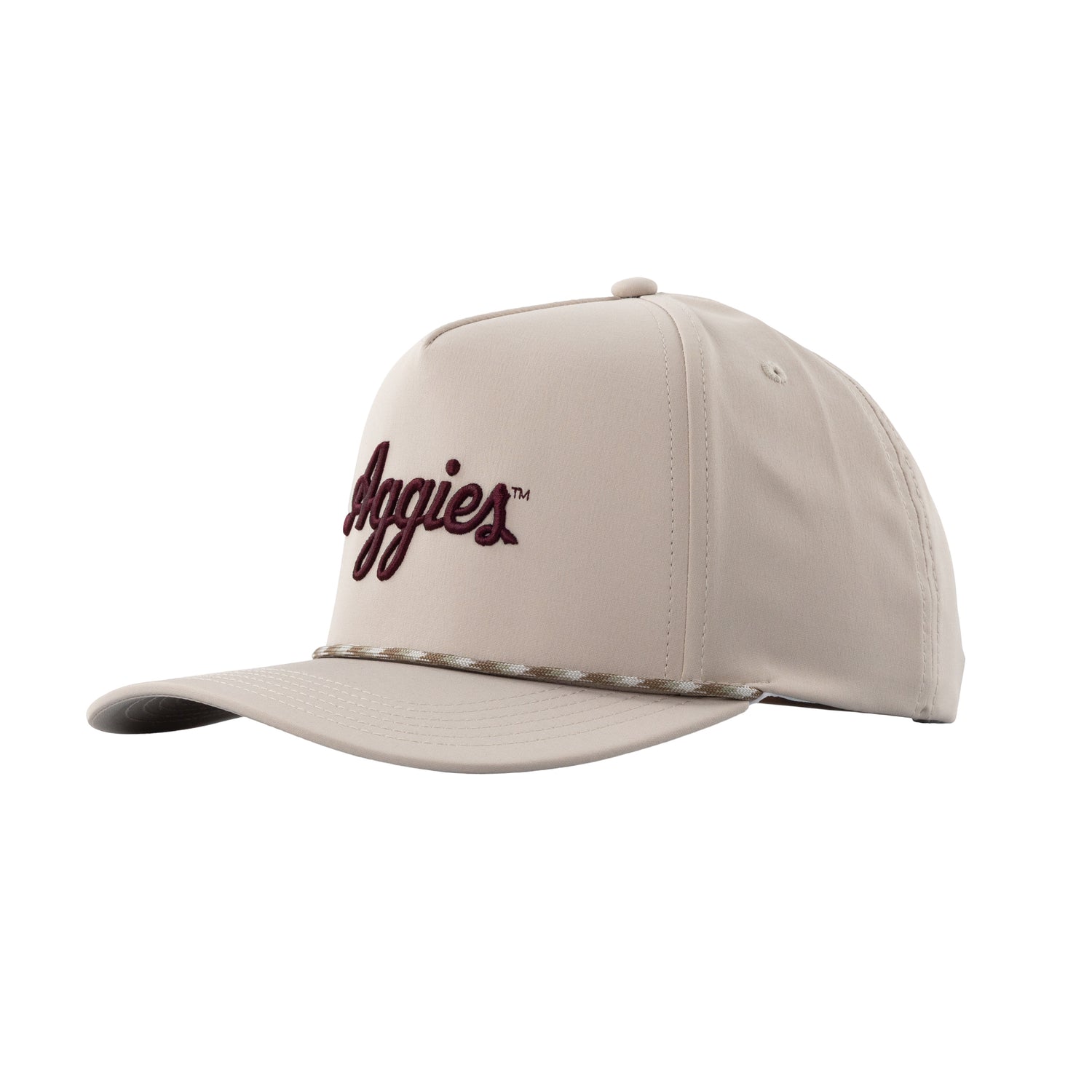 Collegiate Outfitters Khaki Script Aggies Hat