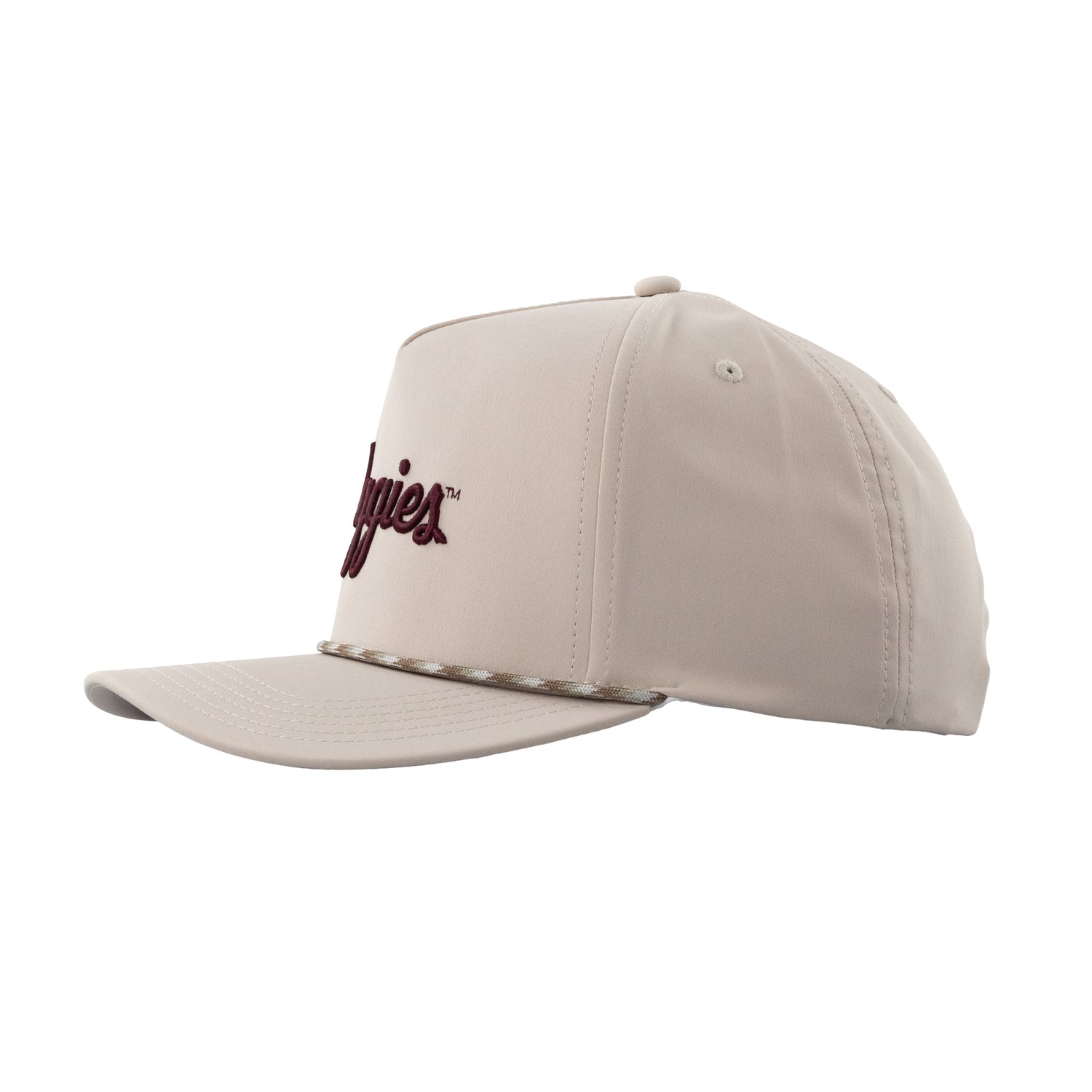 Collegiate Outfitters Khaki Script Aggies Hat