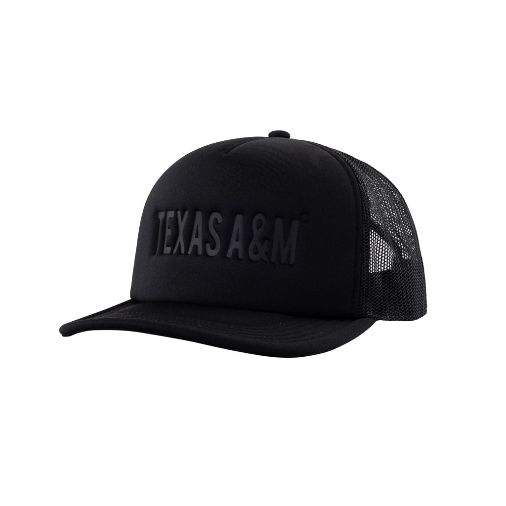 Texas A&M Embossed Black on Black Hat