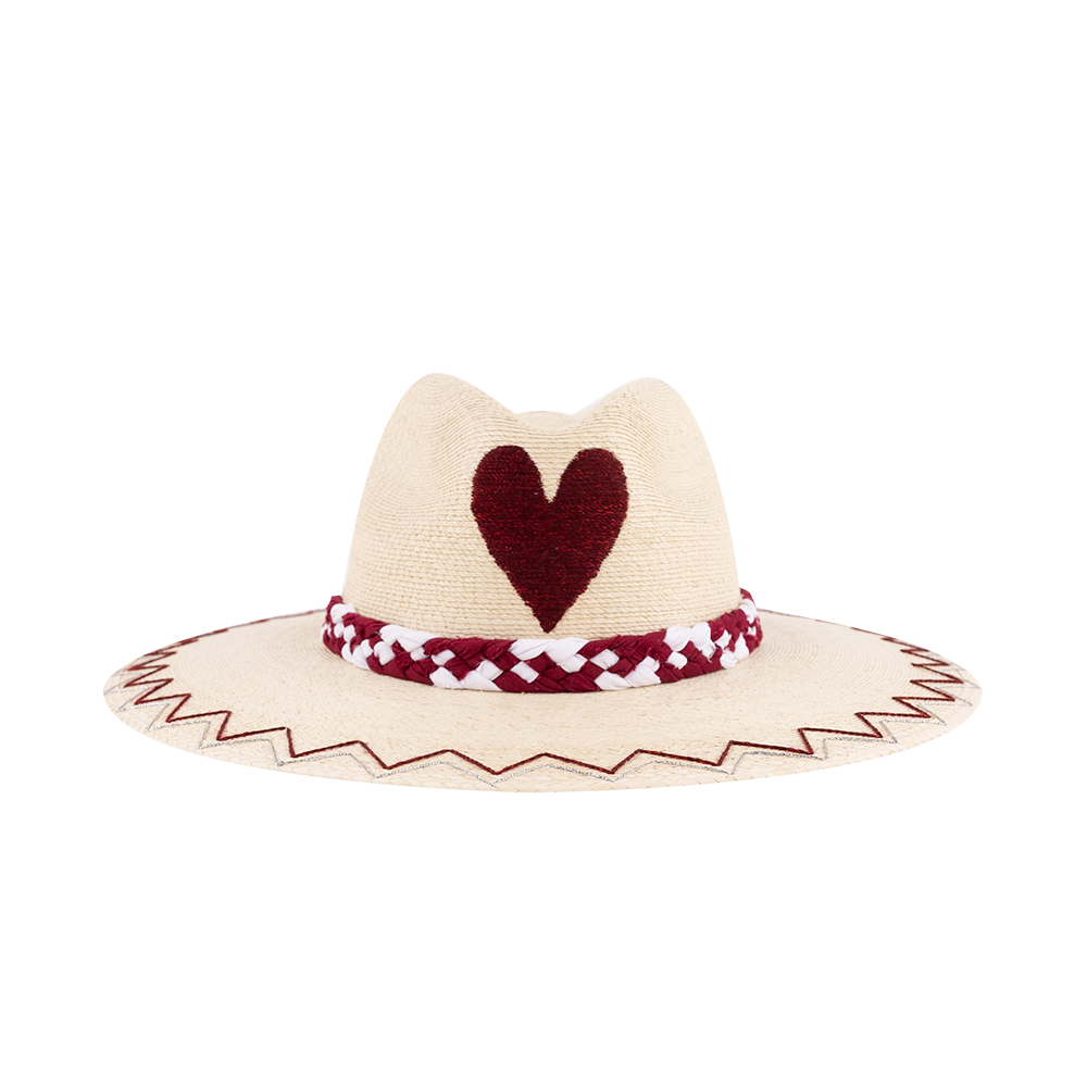 Primavera Yee Haw Heart Hat - Beige