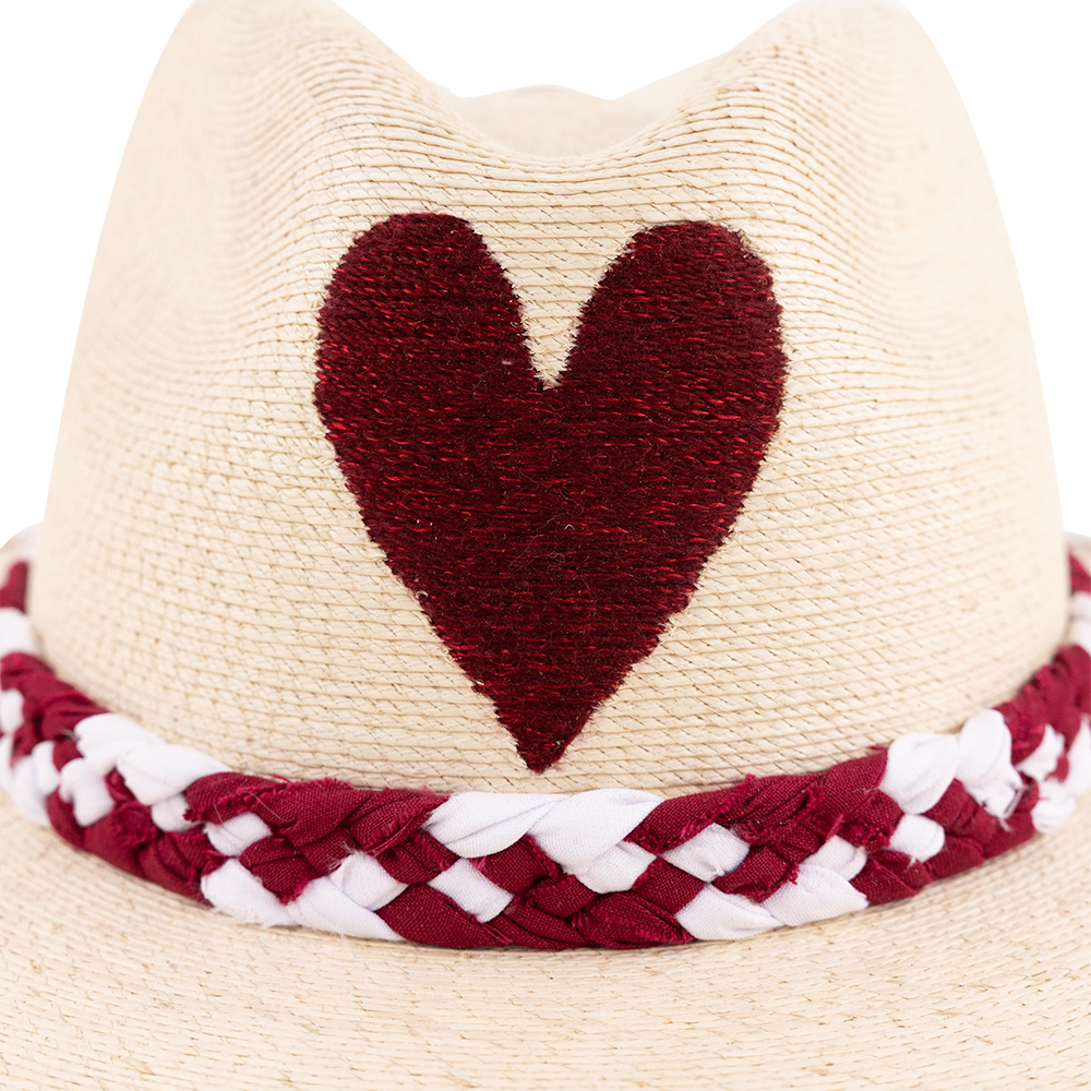 Primavera Yee Haw Heart Hat - Beige